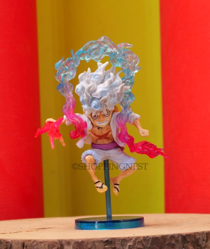 One Piece | Monkey D Luffy Gear 5 Anime Action Figure | Sun God Nika | 10 Cm |