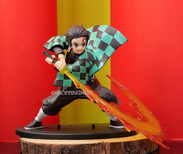 Demon Slayer Tanjiro Fire Attacking Mode Action Figure- | 16 CMS |