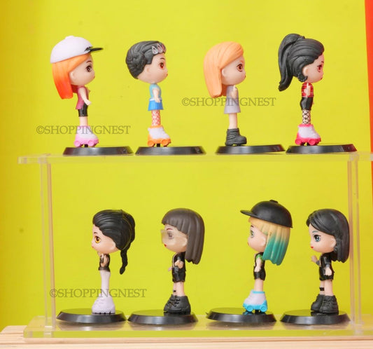 Blackpink Music Band | Set Of 8 Action Figures | 7 Cms |