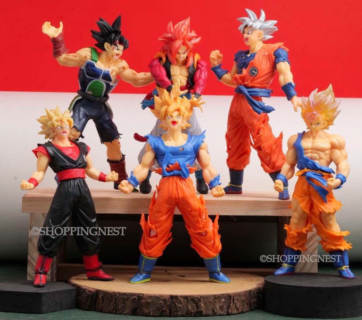 Ball Figure Dragon Ball Z Set of 6 Action Figure Self Standing Set Figurine