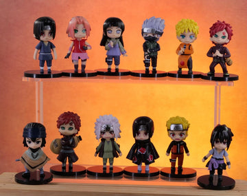 Naruto Anime Figures Set Of 12 Set A  | 7- 8 Cm |