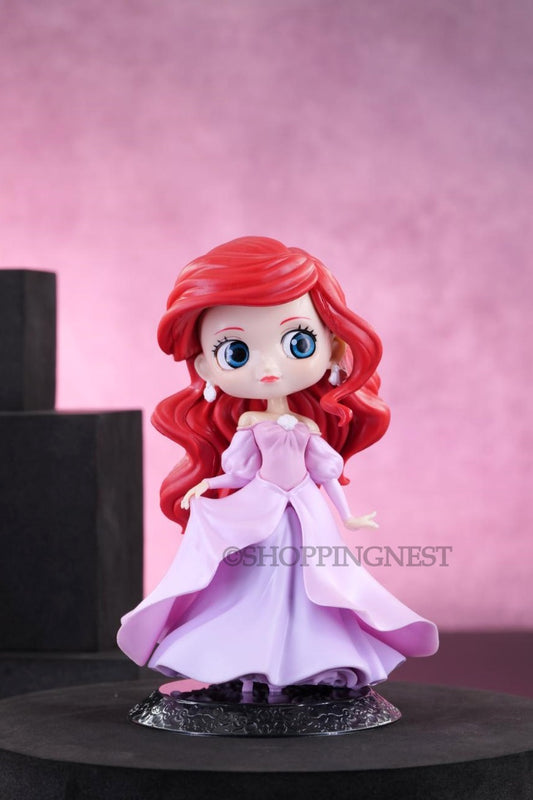 Cute Fancy Princess Ariel in Purple Gown Figure Figurine | 15 CMS |