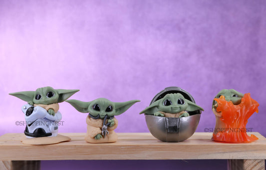 The Mandalorian Baby Yoda Grogu 4pcs Action Figure