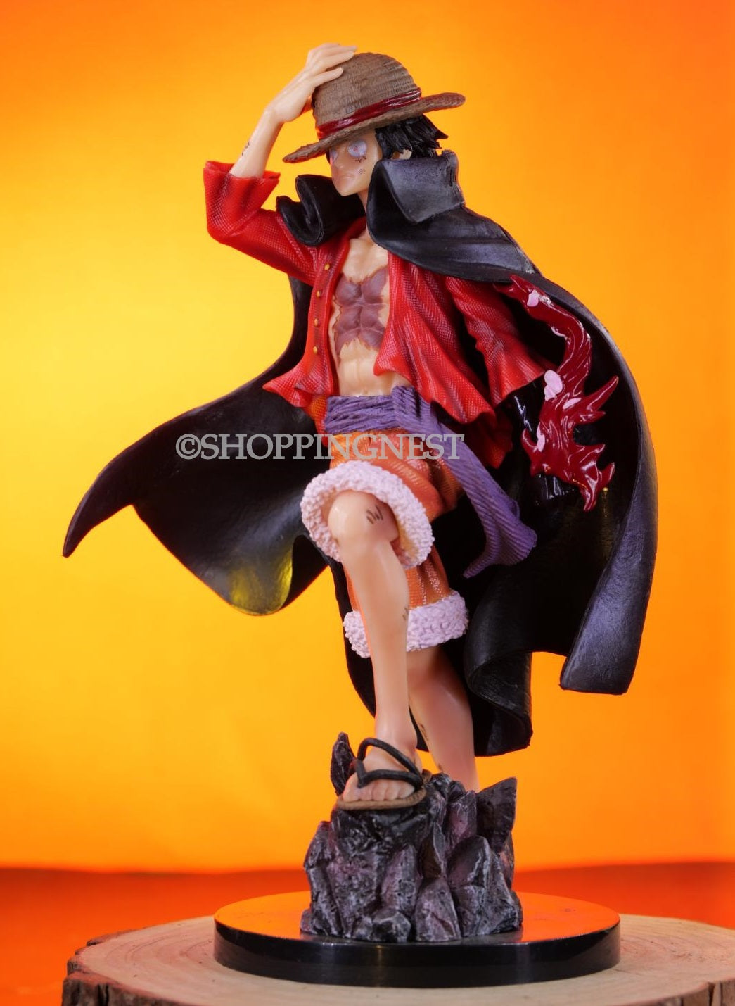 One Piece Monkey D Luffy with Straw Hat Action Figure |  25 Cms |