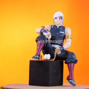 Demon Slayer Tengen Uzui The Sound Hashira Perching PVC Model Anime Action Figure  | 15 Cms |