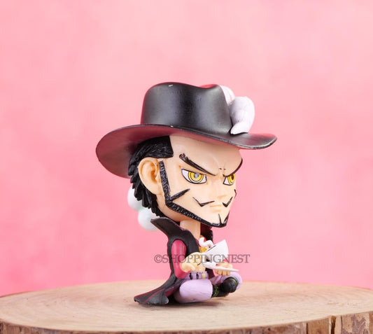 One Piece Dracule Mihawk Drink Coffee Tea  Action Figure | 9.5 CMS |