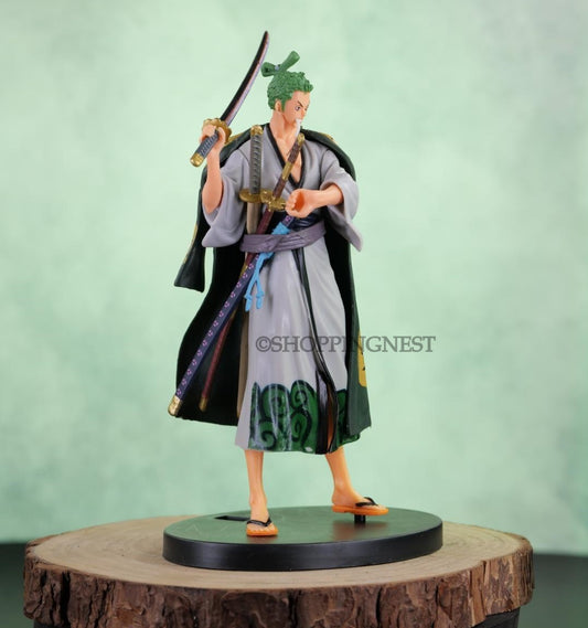 One Piece | Roronoa Zoro in Kimono Anime Action Figure | 18 Cms |