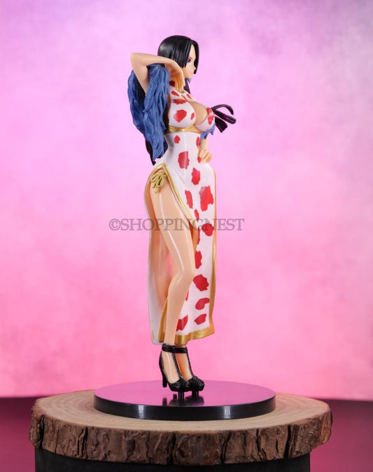 One Piece Boa Hancock  White Red Dress Figure weeb collectible  | 25 CM |