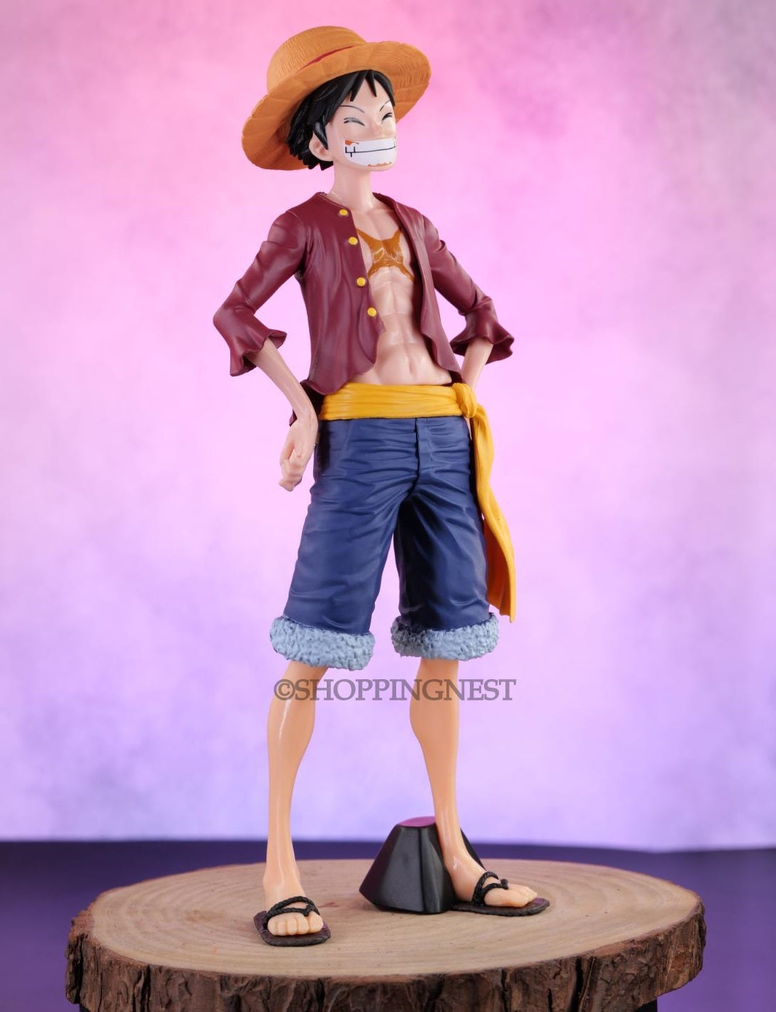 One Piece Monkey D Luffy With 3 Different Faces Action Figurine |27Cm|