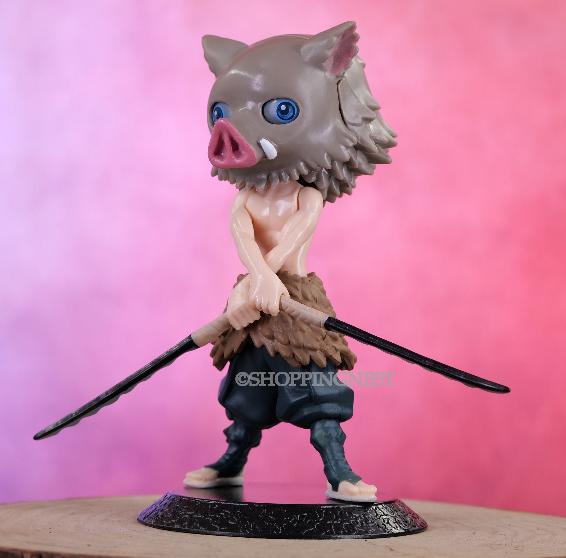Demon Slayer Inosuke Hashibira Chibi Action Figure PVC Anime Figurine