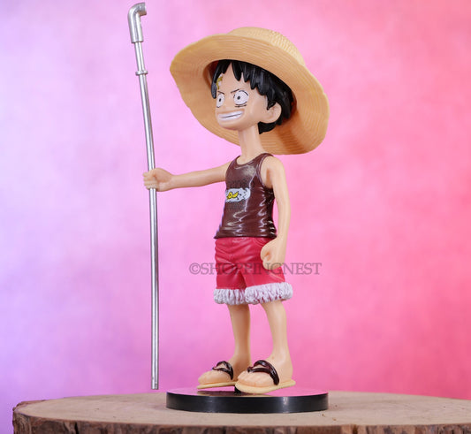 One Piece Money D Luffy Teenager Cartoon Ace PVC Action Figure | 14.5 CMS |