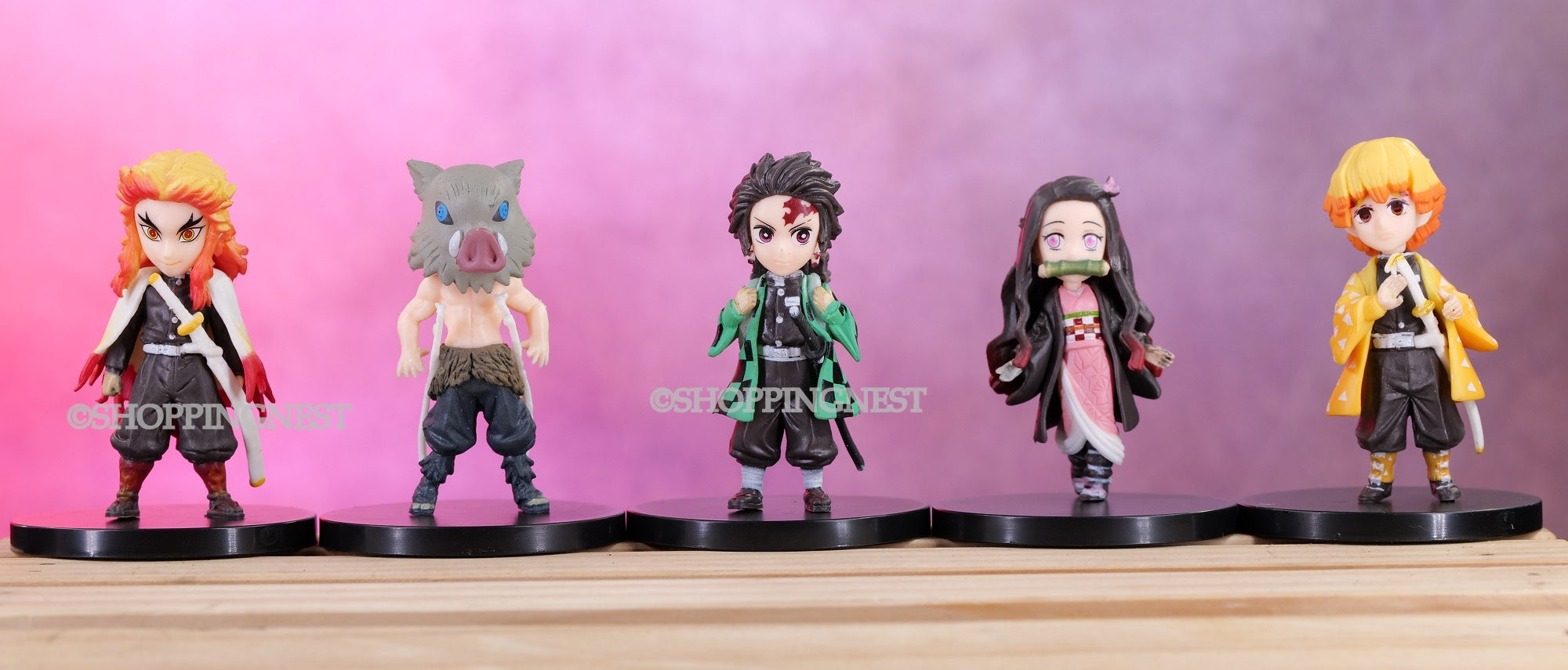 Demon Slayer Set of 5  Mini Anime  Weeb Manga Collectible Action Figure