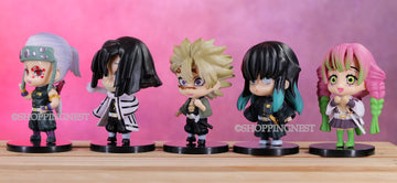 Demon Slayer Mascot set of 5 Chibi 8.5 CM Figure {B}