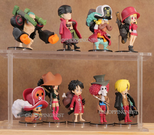 One Piece Set of 9 Action Figures Multicolour PVC Detailed Anime Figures | 9-10 CMS |