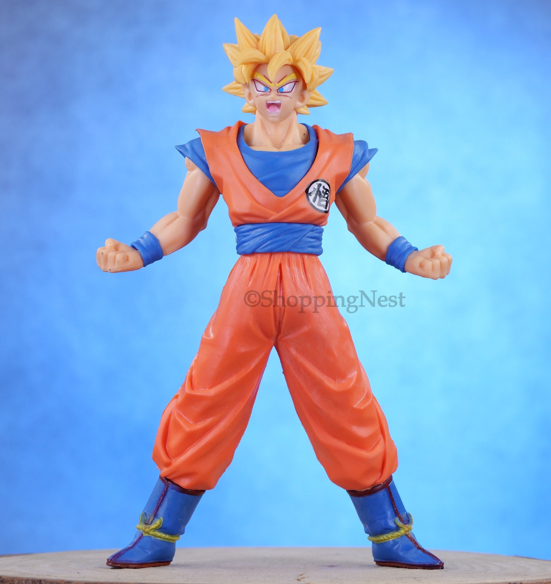 DragonBall Z Goku Super Saiyan SSJ Model 2 Self Standing Action Figure | 16.5 Cms |