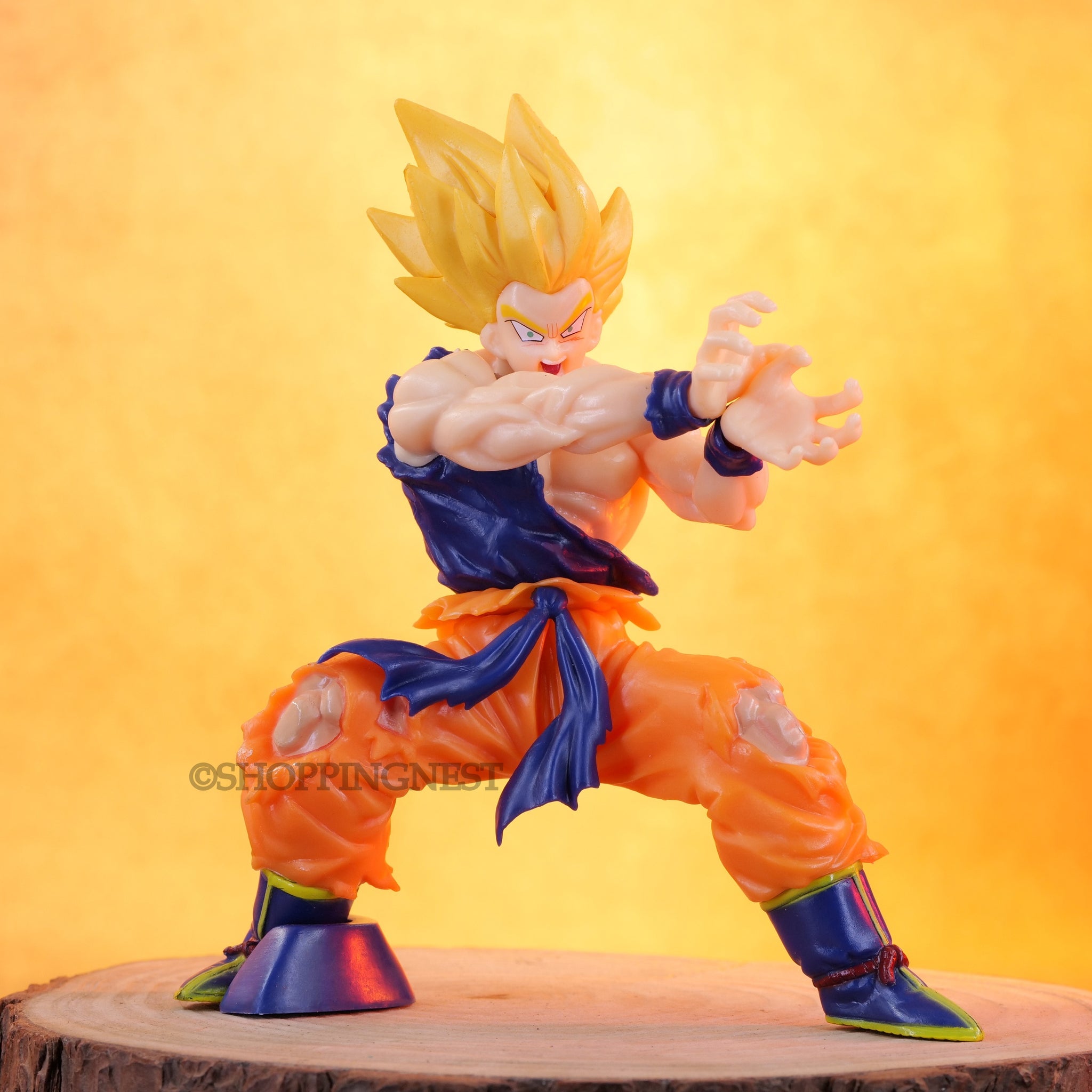 Dragon Ball Z | Son Goku Blast Attacking Mode |Model B Anime Action Figure | 15 Cms |