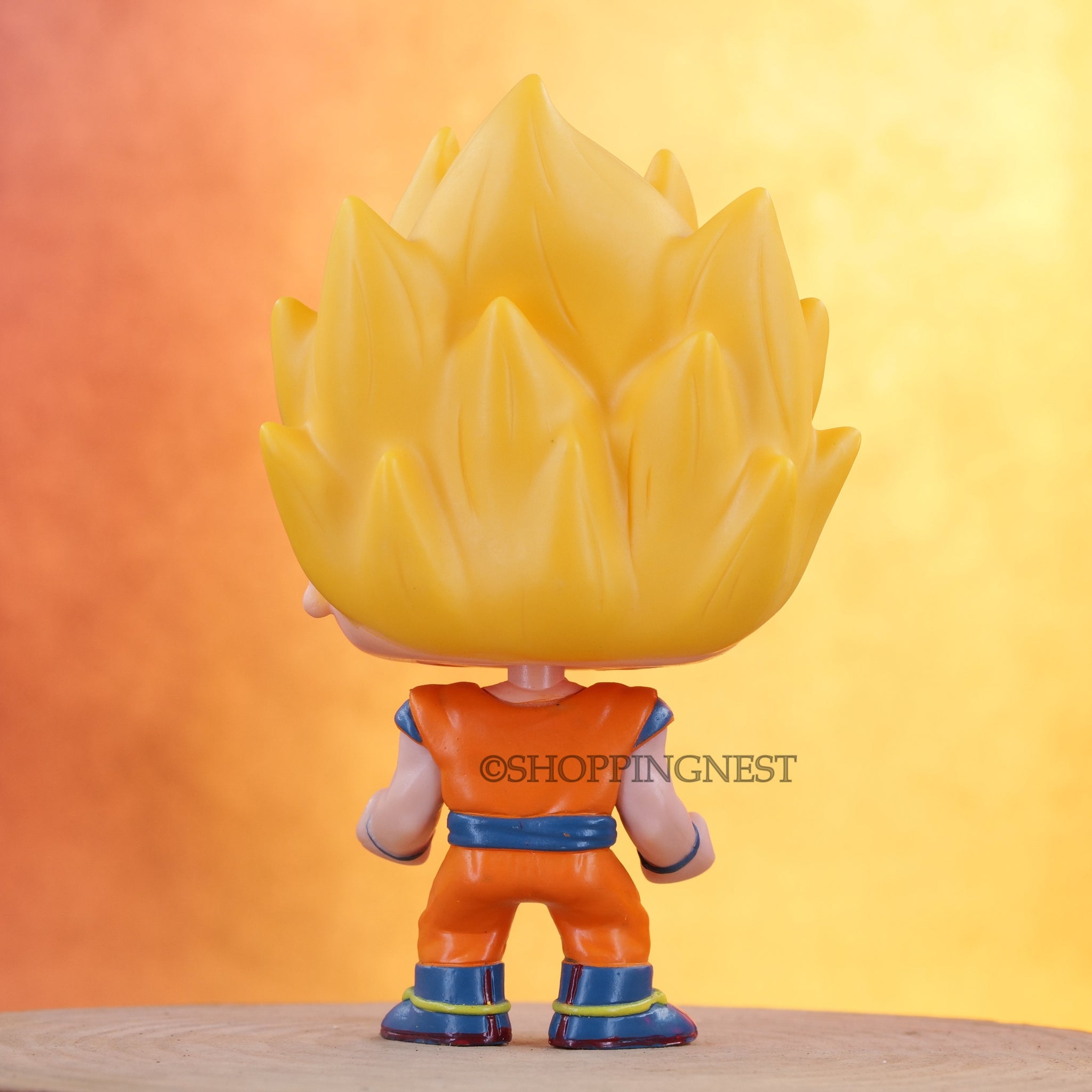 Funko Pop DBZ Goku Yellow Hair Cute with Box Action Figure | 13 Cm |