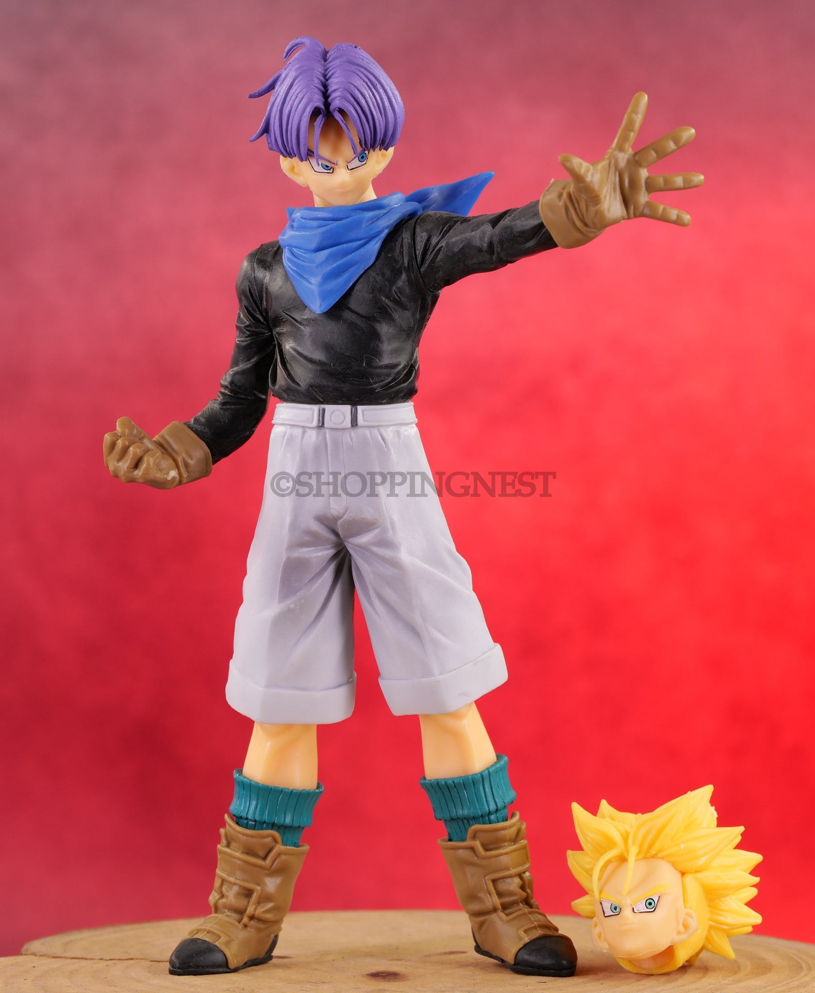 Anime DBZ Trunks Super Saiyan Self Standing Action Figures PVC Anime | 17 CMS |