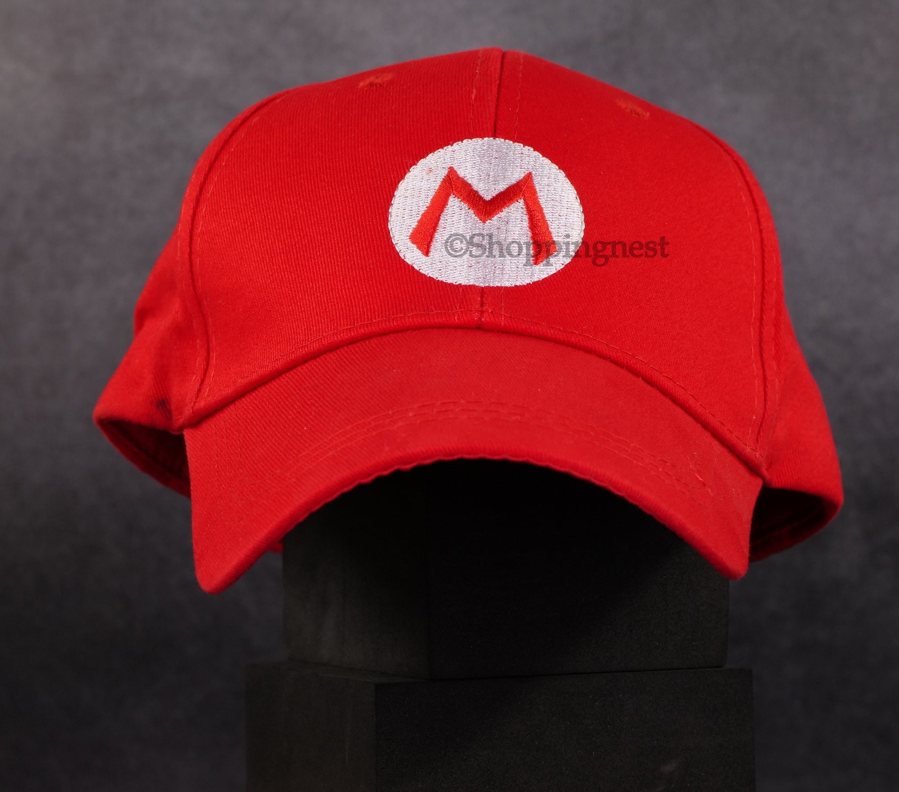 Super Mario Bros Luigi ADULT Hat Red Cap Costume cosplay Halloween hat baseball cap