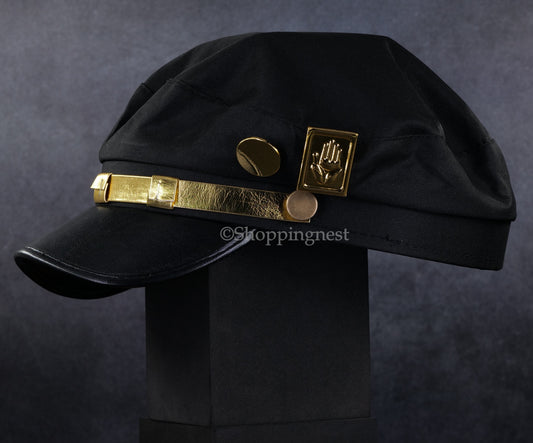 JoJo's Bizarre Adventure Anime Jotaro Kujo’s Cap Black For Cosplay Halloween Unisex