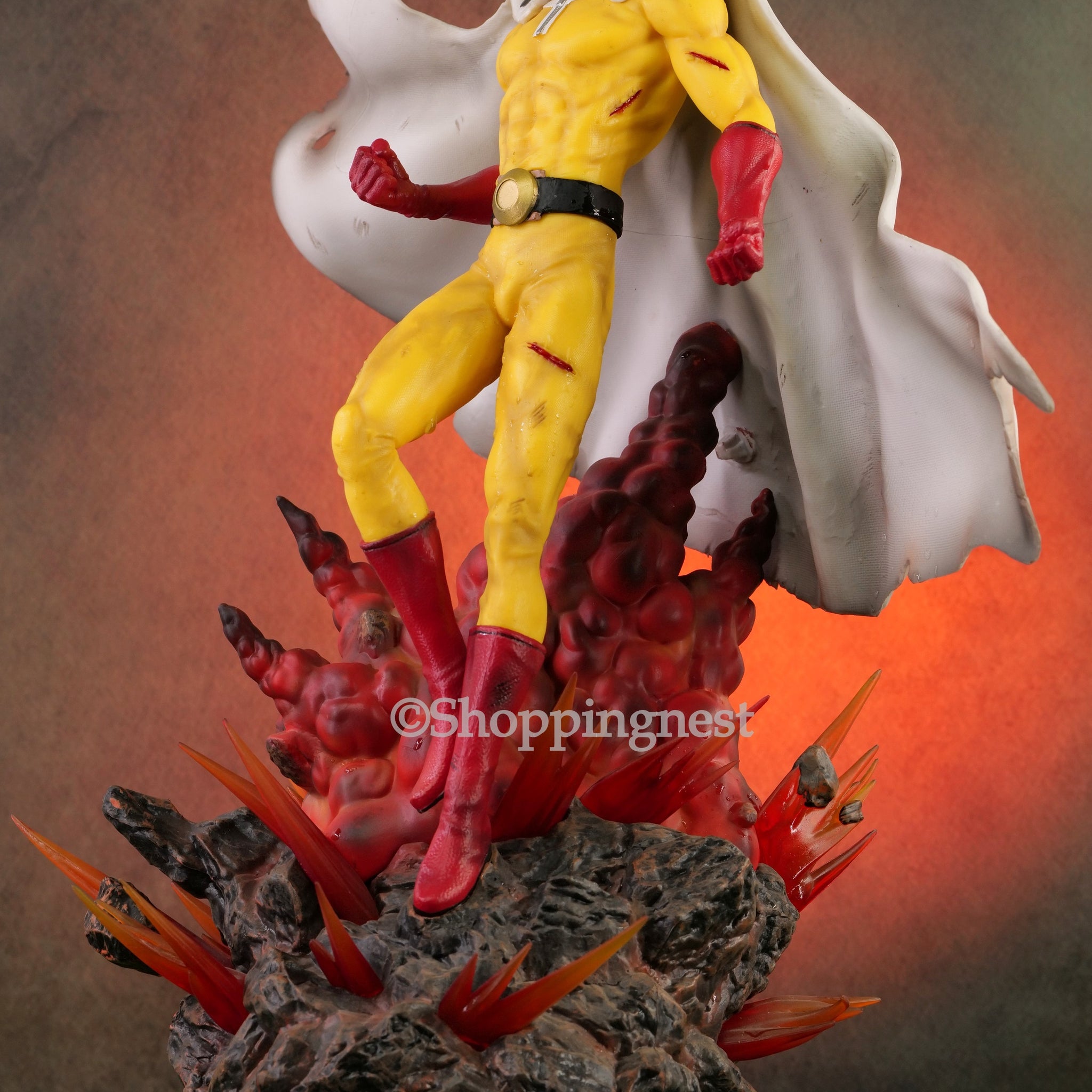 One Punch Man 44cm Anime Action Figure with Light GK Ver. Large Statue Collection