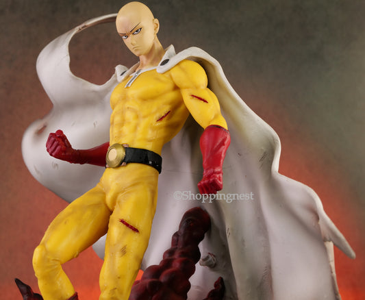 One Punch Man 44cm Anime Action Figure with Light GK Ver. Large Statue Collection