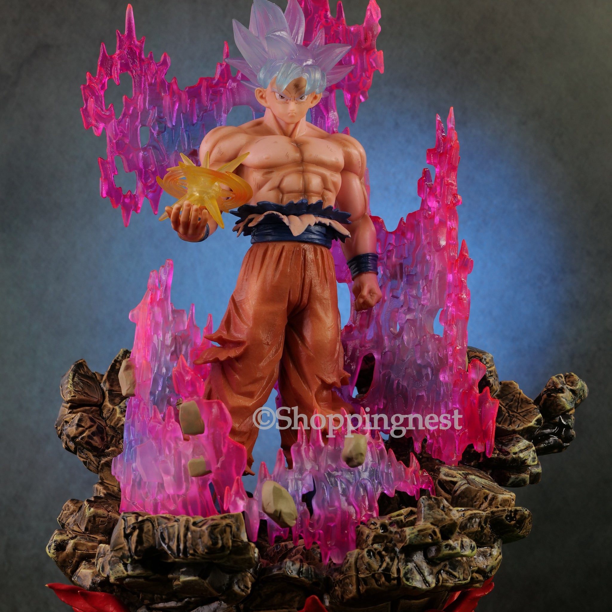 Dragon Ball Son Goku Super Saiyan Action Figure With Light   | 35 Cms |