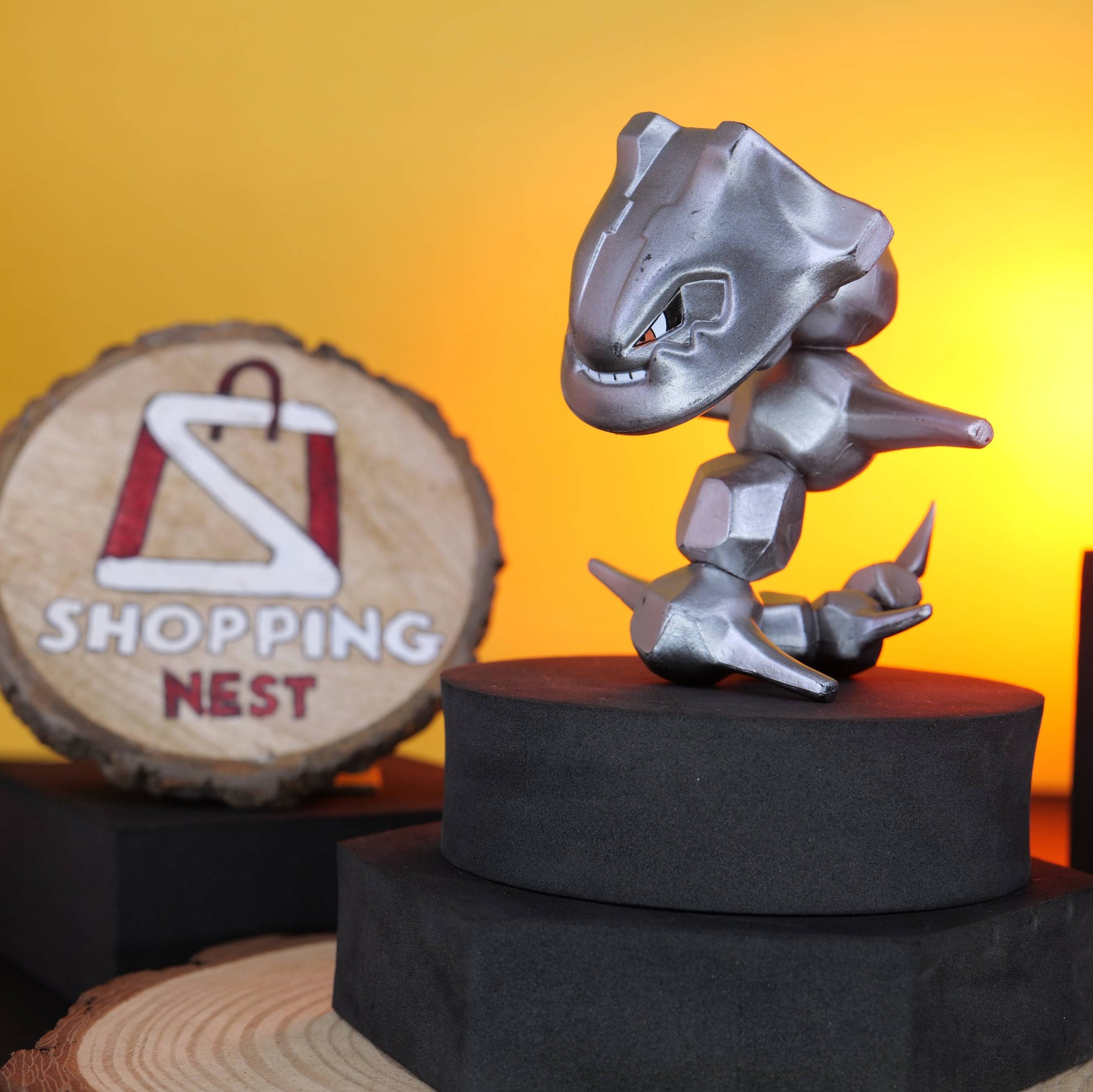 Pokemon |PVC| Steelix Steel Snake 10cm Action Figure – Car Dashboard Ornament & Collectible Toy RIGHT SIDE