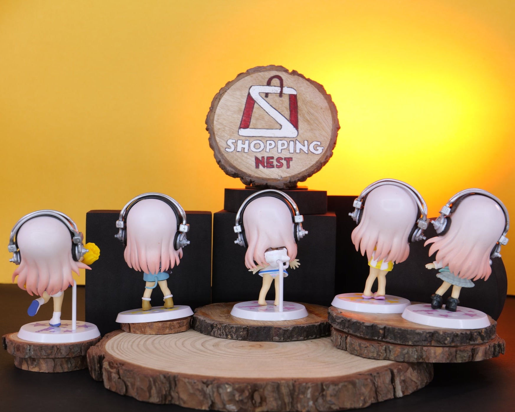 SUPERSONICO Action Figure Toys Super Sonico Working Set Model Collection Swimsuit Suit Chassis Decoration - BACKSIDE

