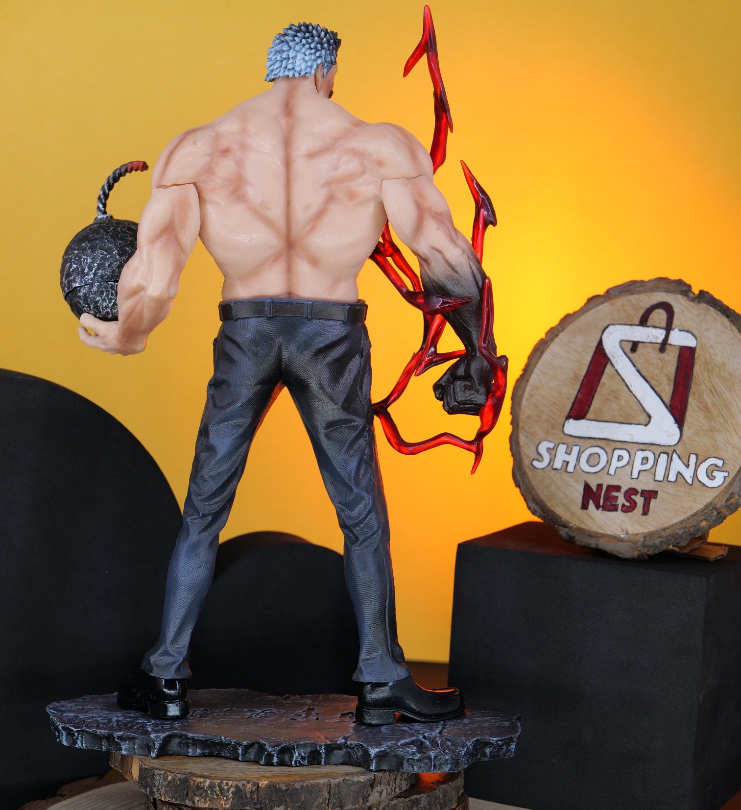  Monkey D. Garp ACTION FIGURE BACK SIDE