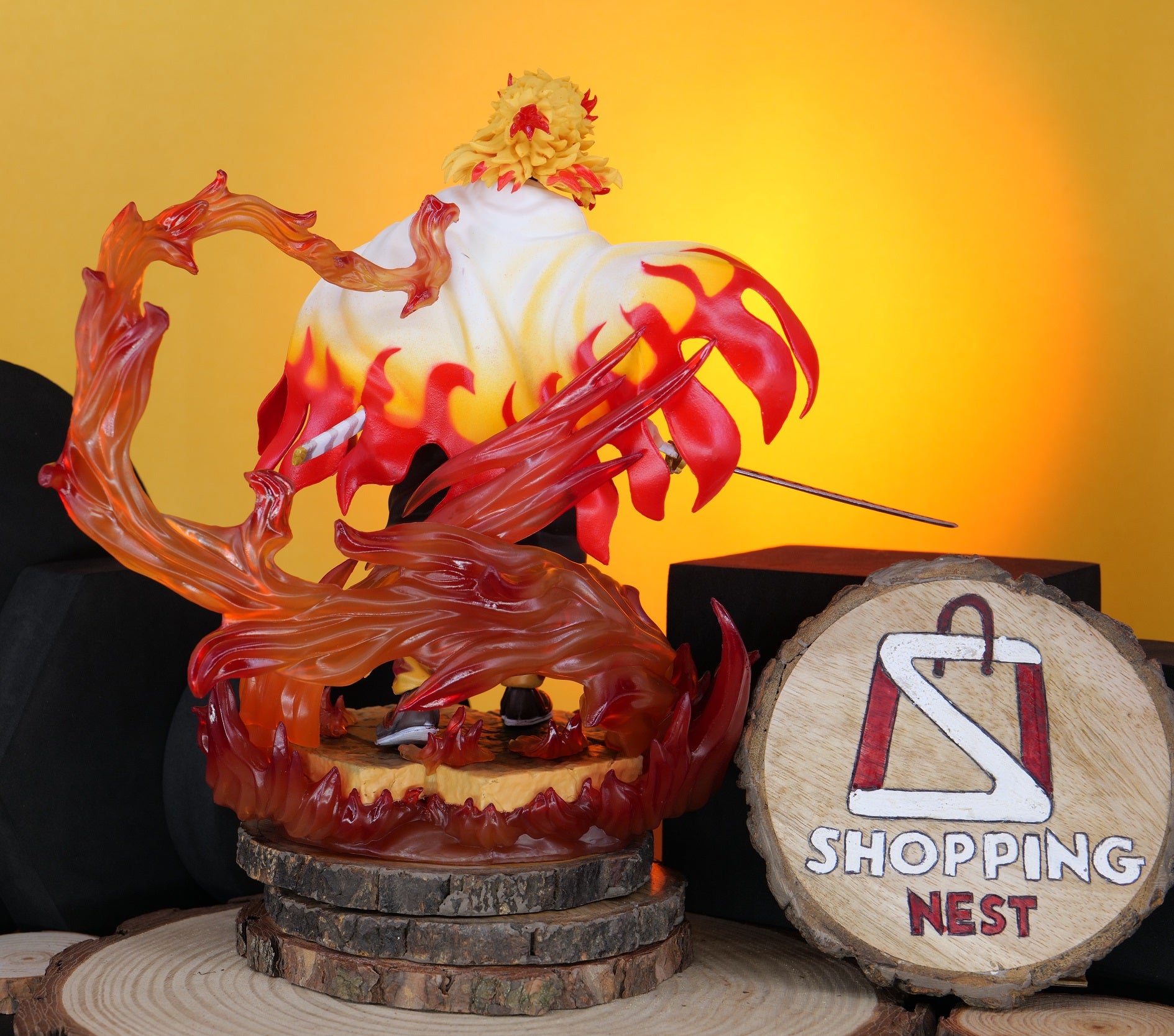 fire Rengoku Kyoujuro FIGURE BACK SIDE 