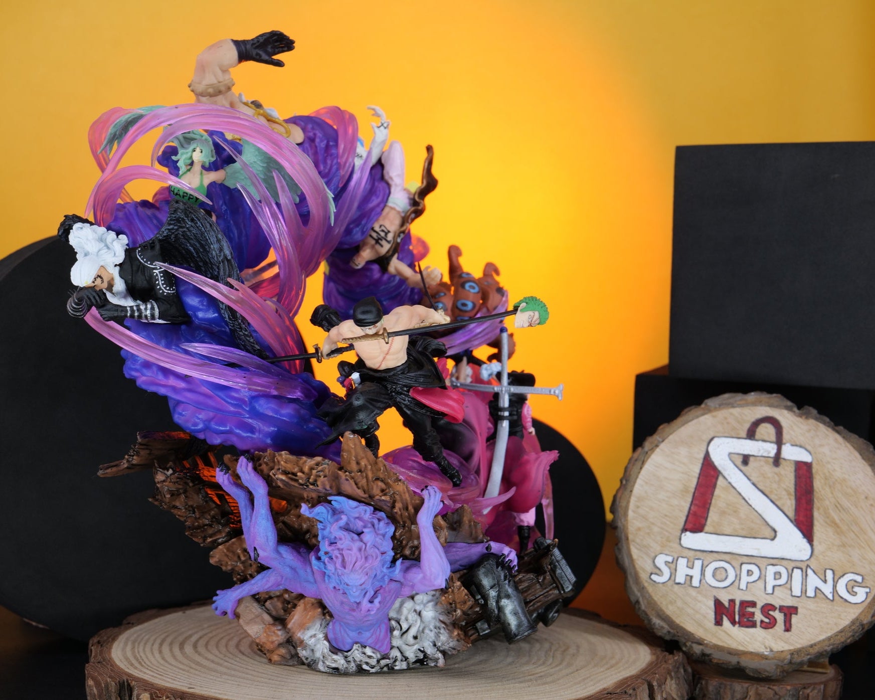 Anime Figure |PVC| One Piece GK Zoro Emperor Deputy Heir to the Throne Hades Onijima Action Figures Collector's Model 23cm RIGHT SIDE