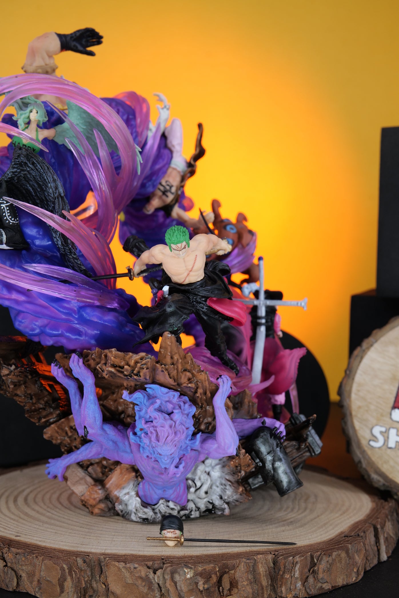 Anime Figure |PVC| One Piece GK Zoro Emperor Deputy Heir to the Throne Hades Onijima Action Figures Collector's Model 23cm CLOSEUP