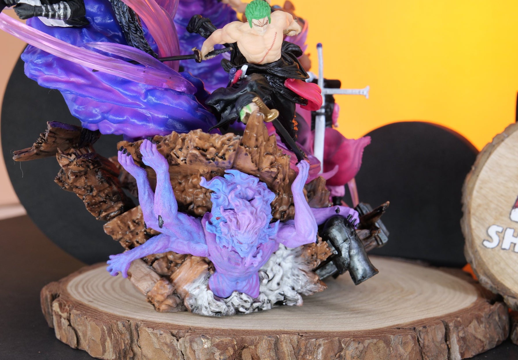 Anime Figure |PVC| One Piece GK Zoro Emperor Deputy Heir to the Throne Hades Onijima Action Figures Collector's Model 23cm DETAILS CLOSEUP