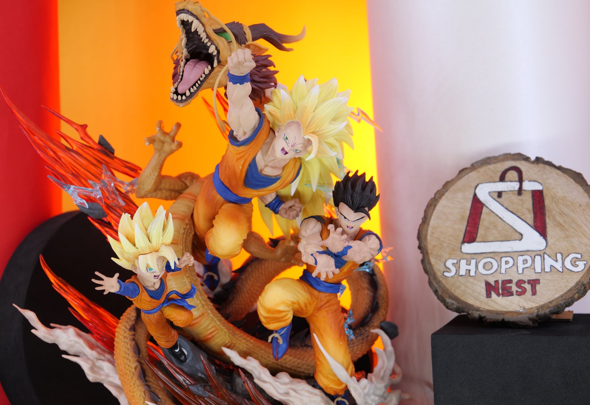 GOKU GOTENKS GOHAN FIGURE closeup  