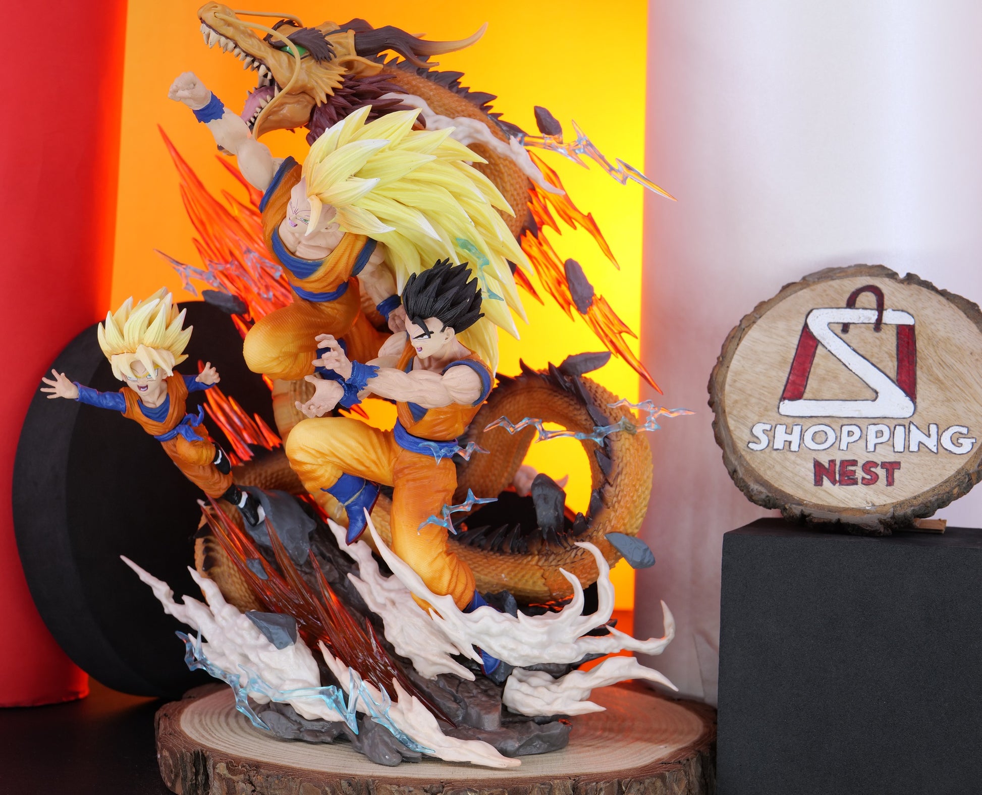 GOKU GOTENKS GOHAN FIGURE left side 