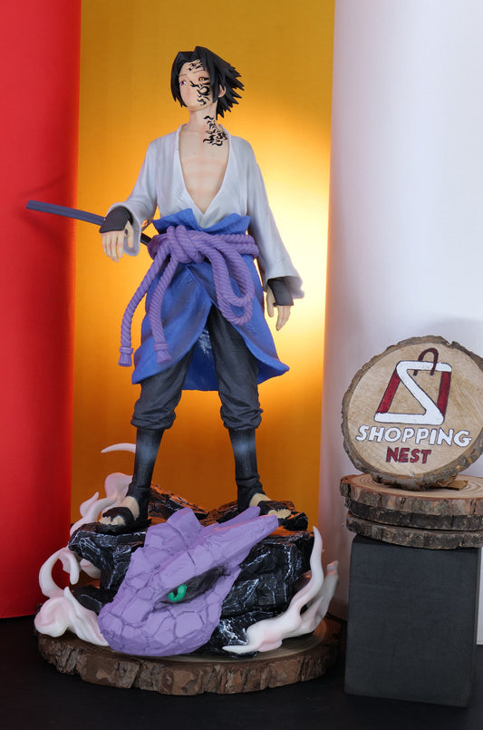 Naruto |PVC| Sasuke Uchiha Action Figure with Snake Stand 42.5 cm Collectible