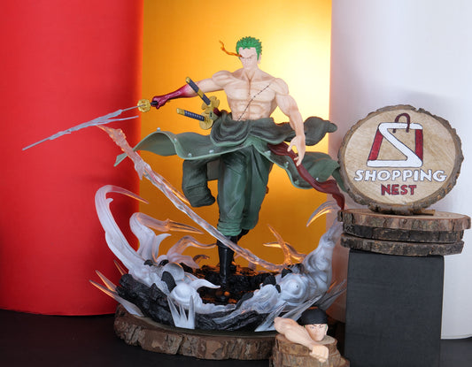 ZORO ATTACKING WHITE BASE FRONT SIDE 