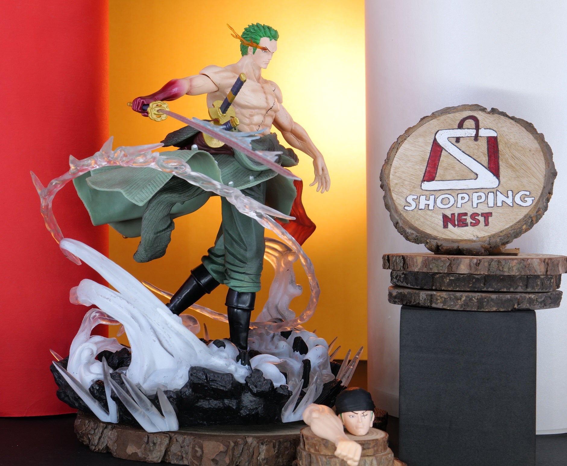 ZORO ATTAKING FIGURE RIGHT SIDE