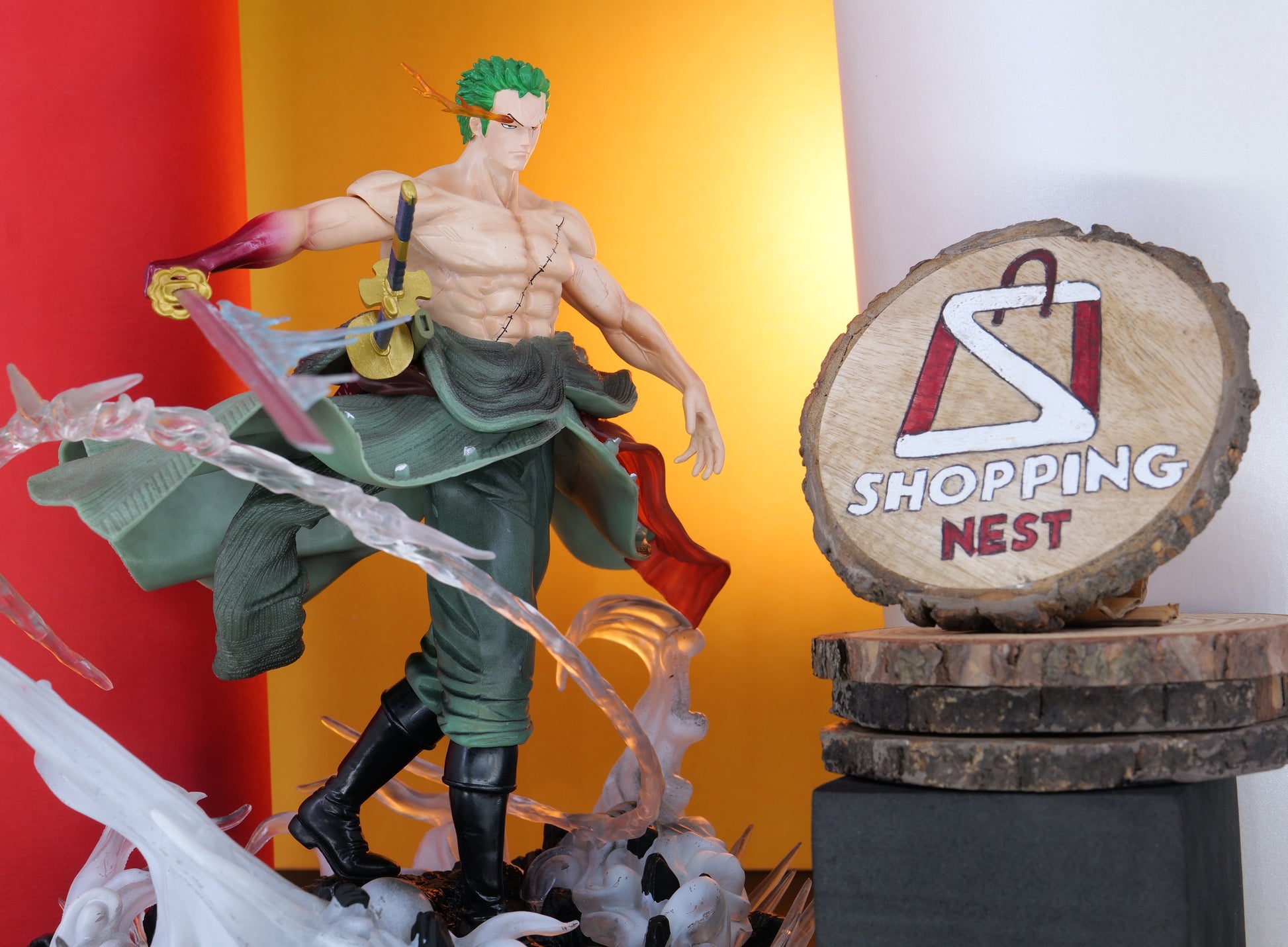 ZORO ATTAKING FIGURE CLOSEUP