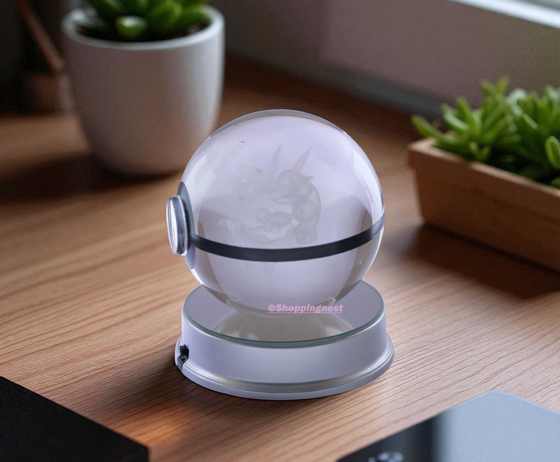 Pokémon Crystal Poké Ball 3D without light 