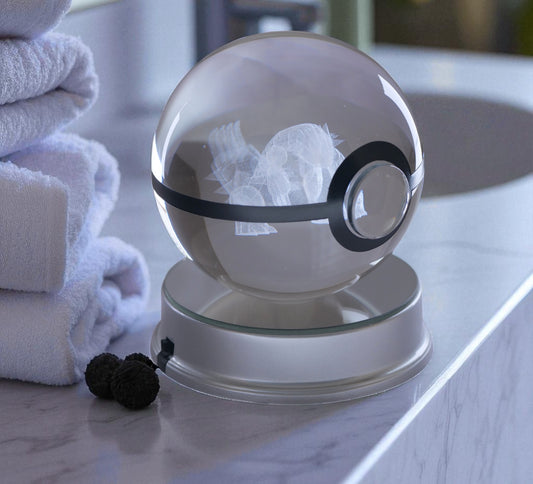  Groudon Crystal Poké Ball 3D Without light on table 