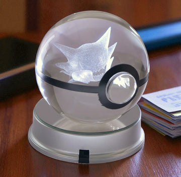 Pokémon Haunter Crystal Poké Ball 3D without light 
