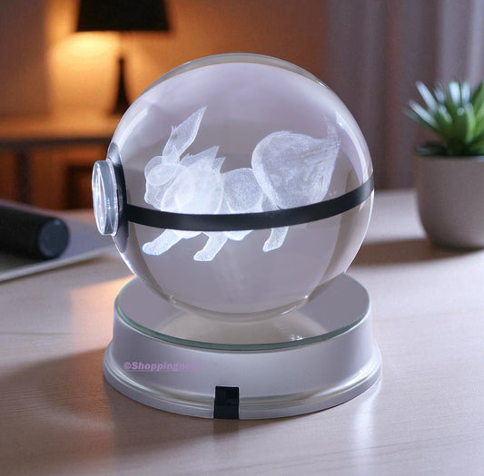Flareon Crystal Poké Ball 3D without light 