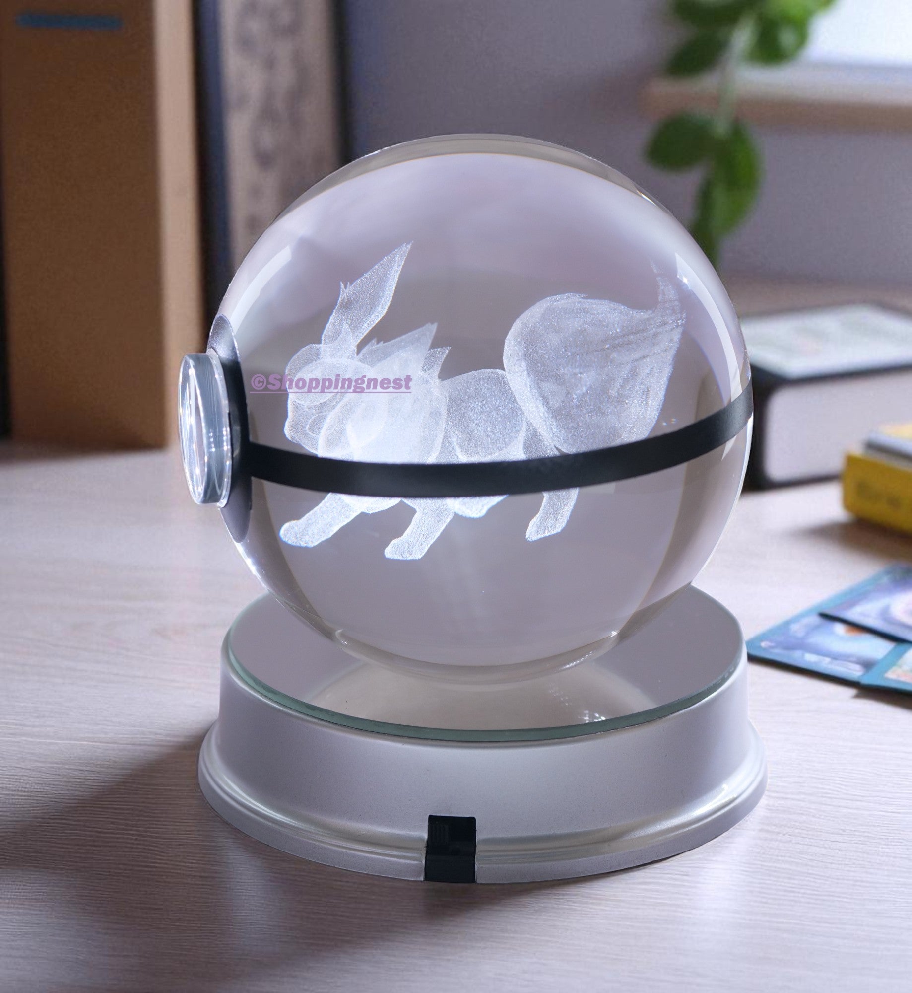 Flareon Crystal Poké Ball 3D without light 