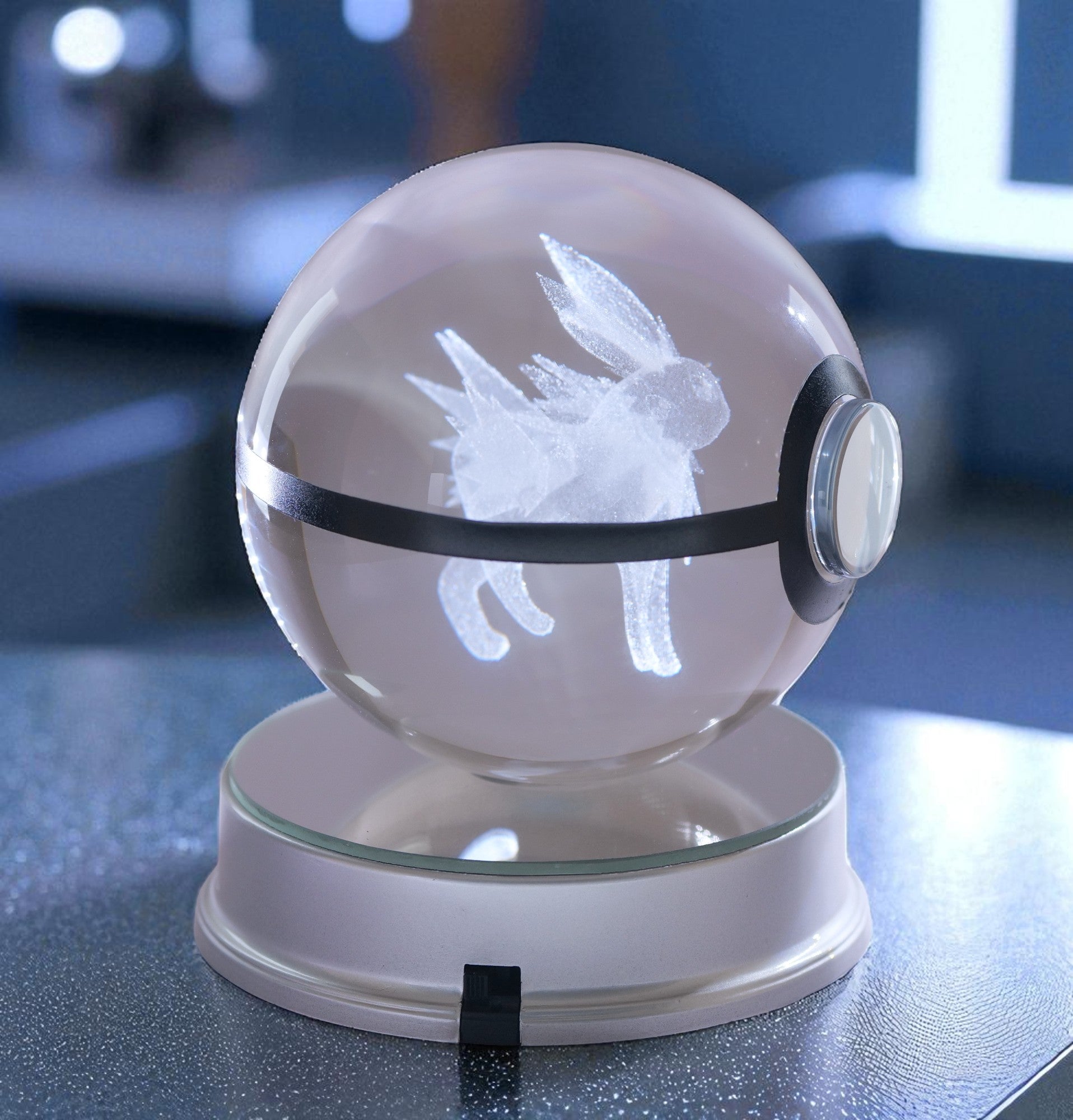 Jolteon Crystal Poké Ball 3D  WITHOUT LIGHT IMAGE 