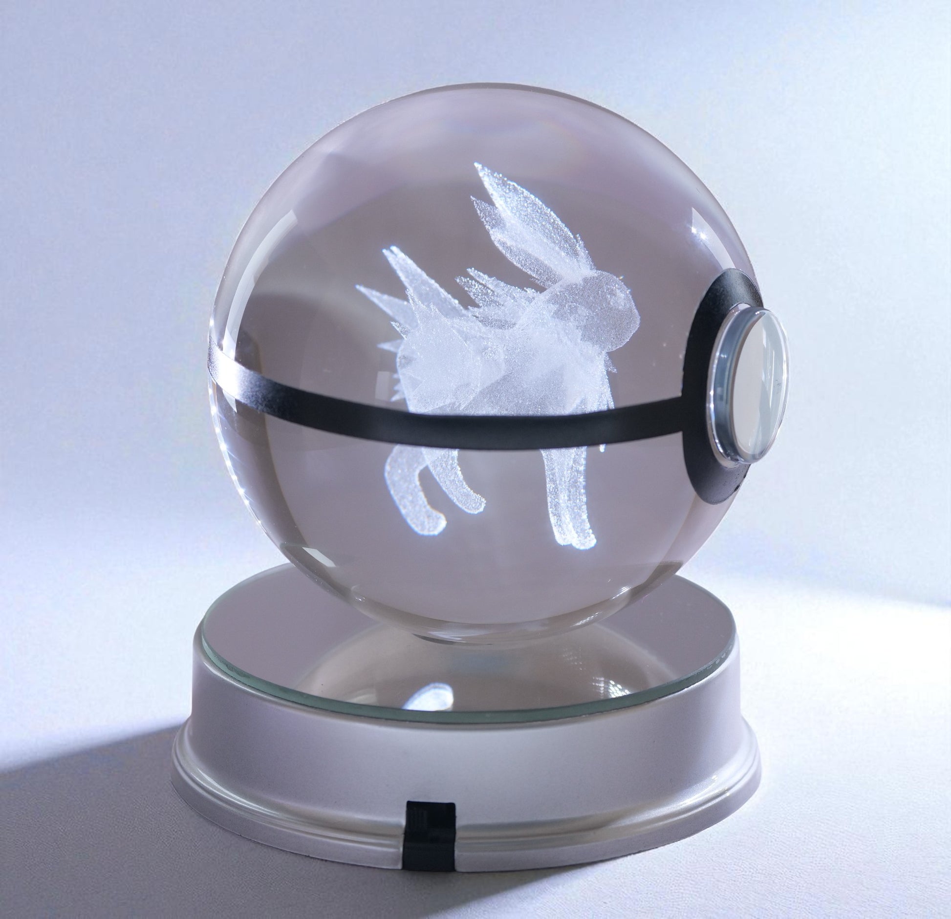  Jolteon Crystal Poké Ball 3D  WITHOUT LIGHT 