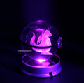 Dragonite Crystal Poké Ball 3D with pink light and blue shade 