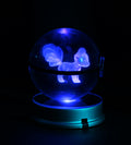  Pokémon Crystal Poké Ball 3D wiith blue colour 