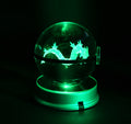  Gyarados Crystal Poké Ball 3D  with green light 
